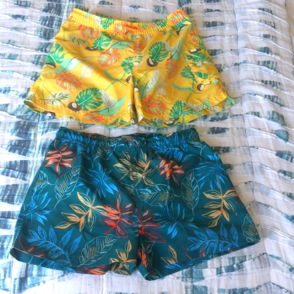 Zara boys - palm leaves swim shorts (set of 2)